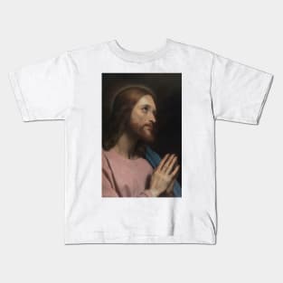 Head of Christ by Ary Scheffer Kids T-Shirt